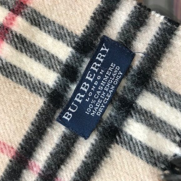 BURBERRY Nova Check Cashmere Scarf - Picture 4 of 4